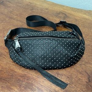 Aimee Kestenberg Belt Bum Bag Studded Black Leather